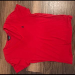 Red Polo V-Neck